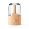 Diffuseur d'huiles essentielles en bois à éclairage doux et variable