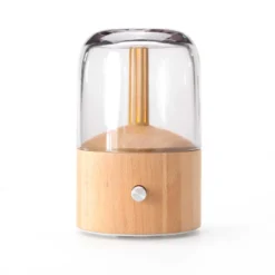Diffuseur d'huiles essentielles en bois à éclairage doux et variable