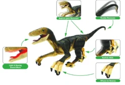 Dinosaure velociraptor télécommandé