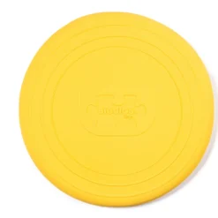 Disque volant en silicone jaune