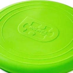 Disque volant en silicone vert