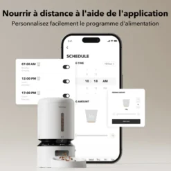 Distributeur automatique de croquettes avec caméra HD et micro intégré Petlibro