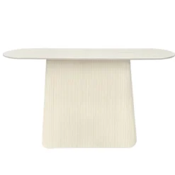 Dolce-console 140 cm en bois massif ivoire