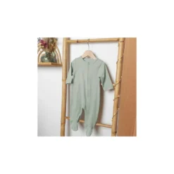 Dors bien ouverture zippée verde 0 mois