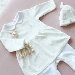 Dors-bien robe sophie la girafe blanc 6
