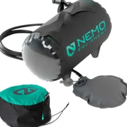 Douche nemo helio pressure shower noire et bleue