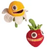 Doudou fraise réversible fait main bio