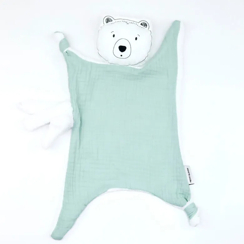 Doudou lange ours brun sauge
