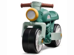 Draisienne vintage moto verte avec larges roues silencieuses 1 à 3 ans - falk