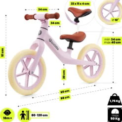 Draisienne vélo enfant selle réglable