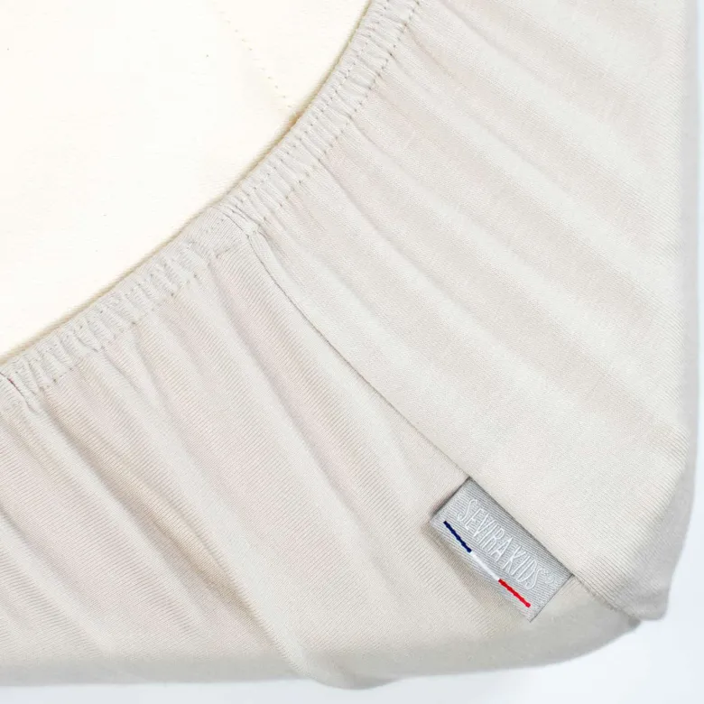 Drap housse coton jersey uni - 90x190