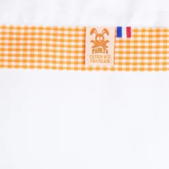 Draps plat en coton bio blanc