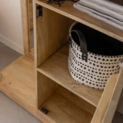 Dressing miroir bois manguier