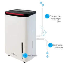 Déshumidificateur rohan 50l-j