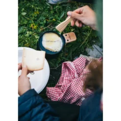 Duo raclette à la bougie bleu