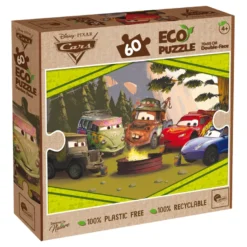 Eco-puzzle 60 pcs double face cars