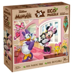Eco-puzzle 24 pcs double face minnie