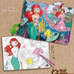 Eco-puzzle 48 pcs mini double face ariel