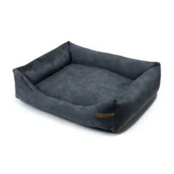 Ecow, panier chien velours gris l