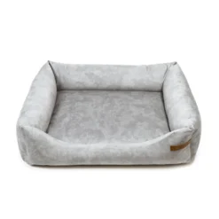 Ecow, panier chien velours gris clair m