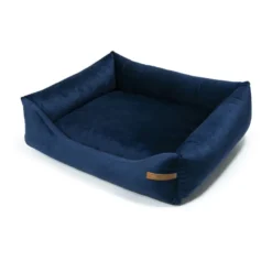 Ecow, panier grand chien velours bleu xl