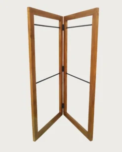 Elevéa - porte serviette pliable en bois massif de manguier