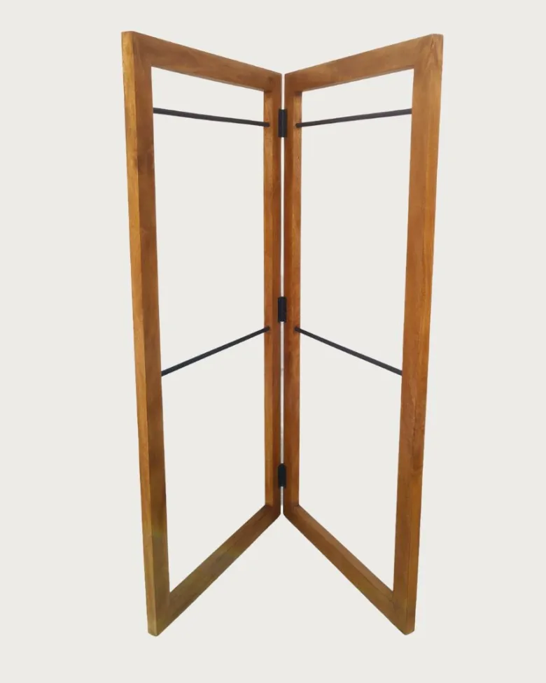 Elevéa - porte serviette pliable en bois massif de manguier