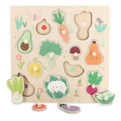 Encastrement en bois légumes du jardin
