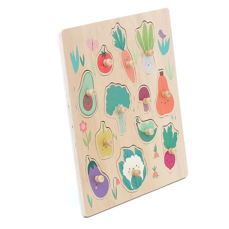 Encastrement en bois légumes du jardin
