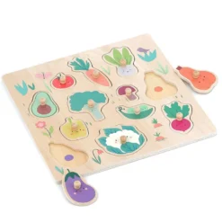 Encastrement en bois légumes du jardin