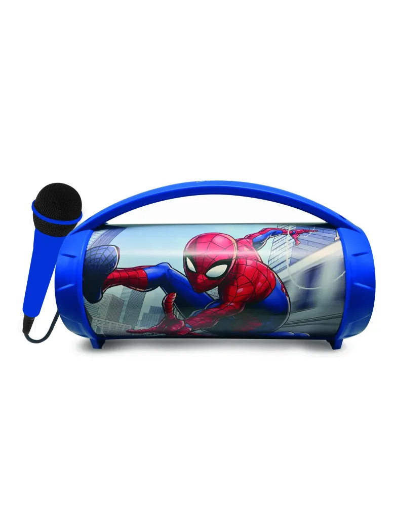 Enceinte bluetooth lumineuse avec micro spider-man