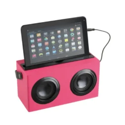 Enceinte bluetooth nomade rose pour tabl