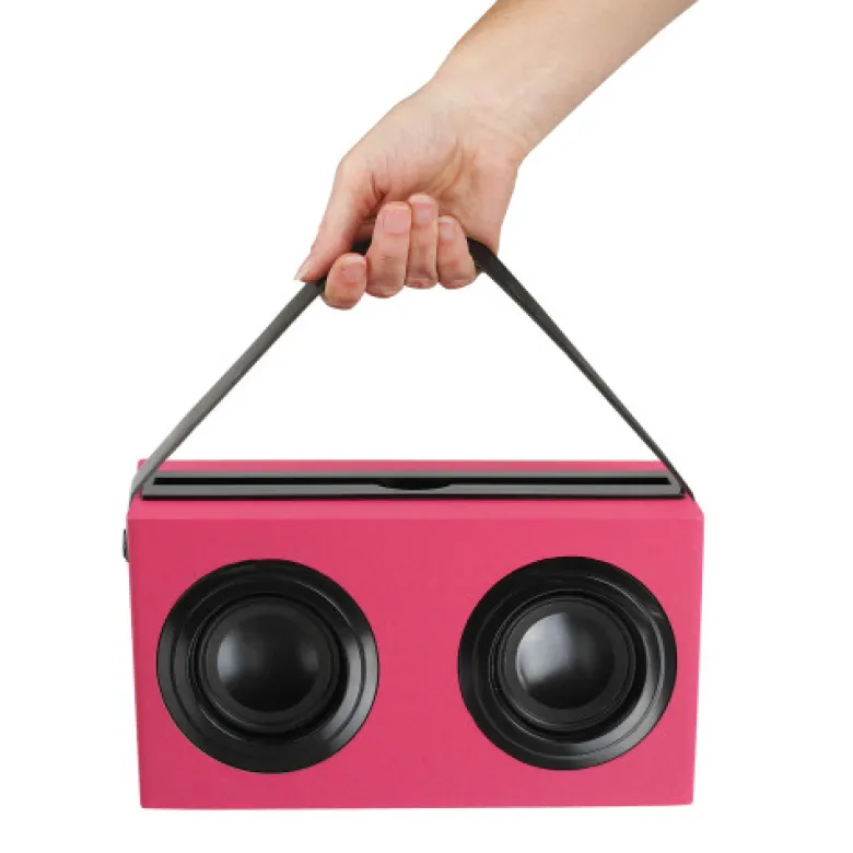Enceinte bluetooth nomade rose pour tabl