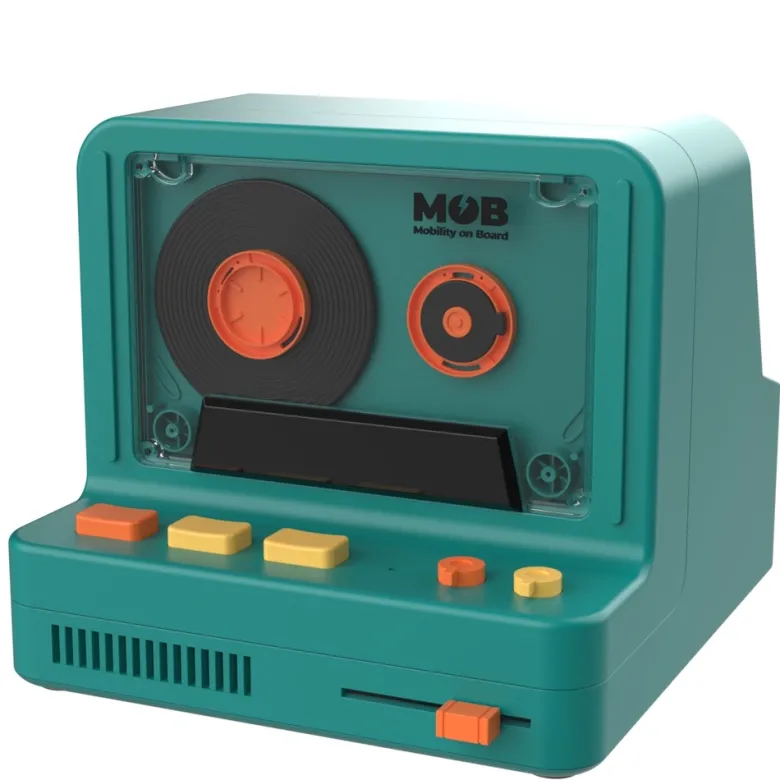 Enceinte bluetooth rétro rs-80 - 3 modes lumineux - mob