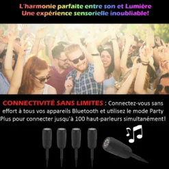 Enceinte extérieure rgb