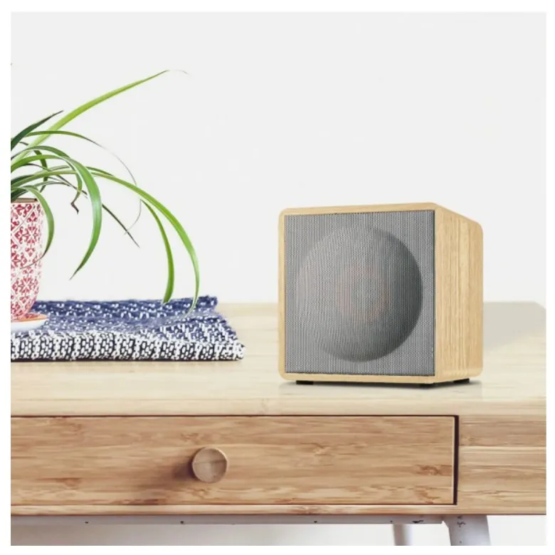 Enceinte nomade bluetooth bois