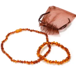 Ensemble bijoux ambre maman bébé