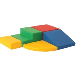 Ensemble blocs en mousse multicolore