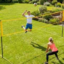 Ensemble complet volley-ball badminton 2 en 1 avec sac