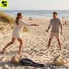 Ensemble de badminton hypermotion 2 raquettes acier avec housse rose