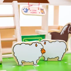 Ensemble de jeu de ferme en bois