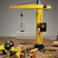 Ensemble de jeu de grue à tour en bois
