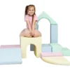 Ensemble grands blocs pastel clair