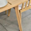 Ensemble repas de jardin liso 8 places - acacia