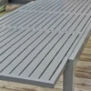 Ensemble repas de jardin 8 places aluminium - gris anthracite