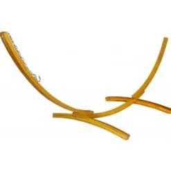 Ensemble support bois avec hamac à franges relaxant