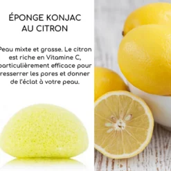 Eponge konjac au citron