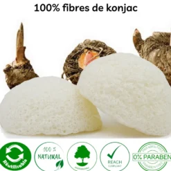 Eponge konjac spéciale yeux nature