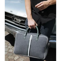 E2r sac ordinateur 15 pouces homme écolo tissu et cuir william
