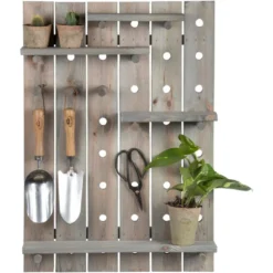 Etagère murale en bois multi fonctions